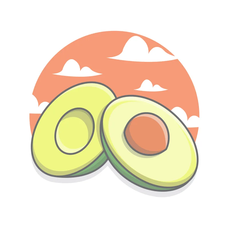 Avocado Fruit Food Stickdatei – Essen & Trinken