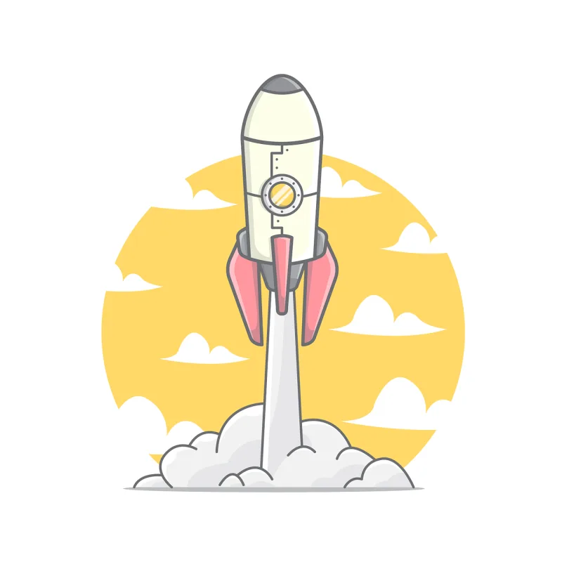 Rocket Space Spaceship Stickdatei – Kinder