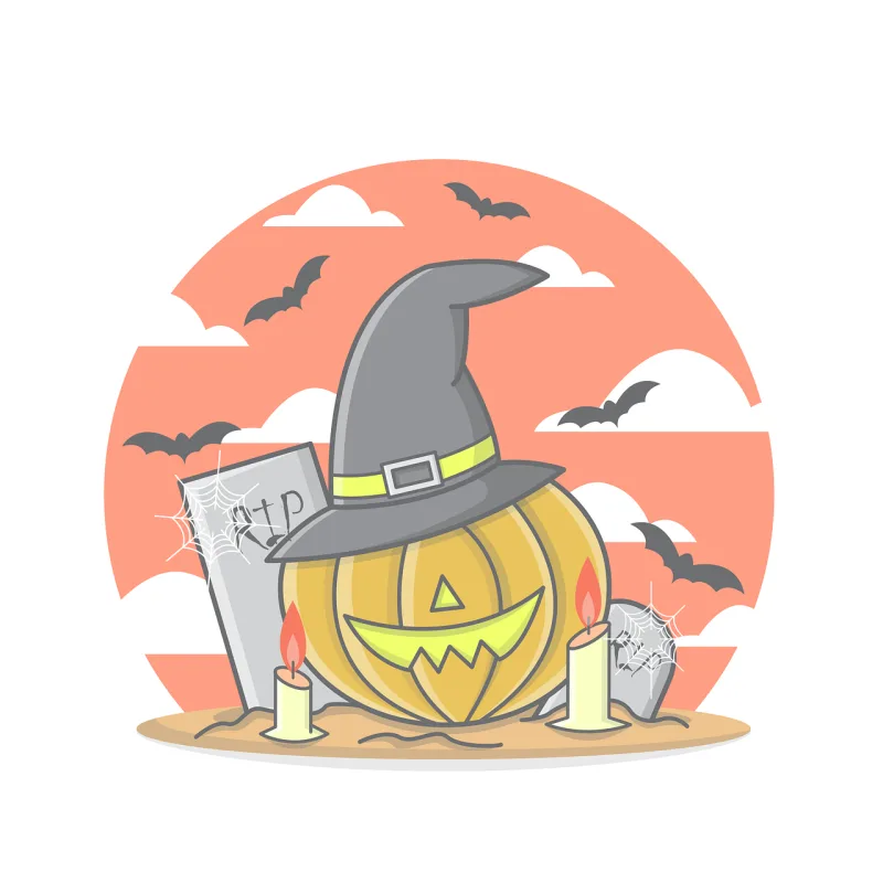 Halloween Pumpkin Candles Stickdatei – Weihnachten
