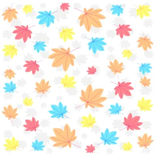 Leaves Flowers Autumn Stickdatei