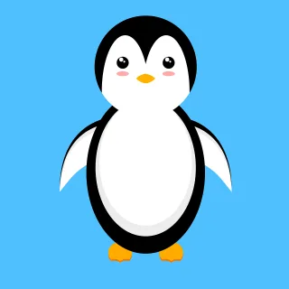 Penguin Bird Animal Stickdatei