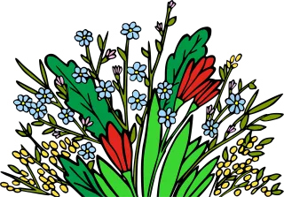 Flowers Flower wallpaper Bouquet Stickdatei – Blumen