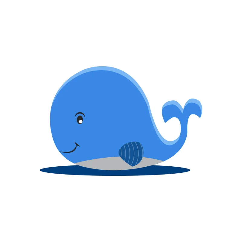 Blue whale Cartoon Animal Stickdatei – Sport