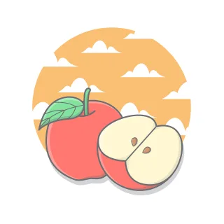 Apple Red apple Fruit Stickdatei