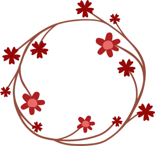 Wreath Flowers Decoration Stickdatei