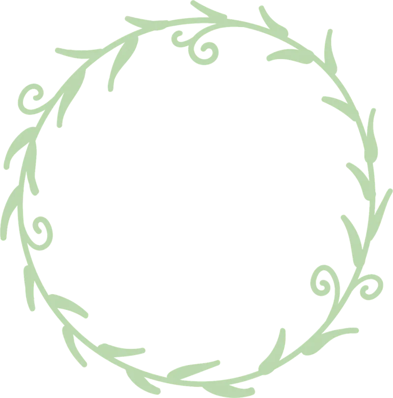 Wreath Plants Decoration Stickdatei – Weihnachten