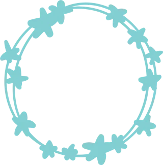Wreath Flower wallpaper Frame Stickdatei