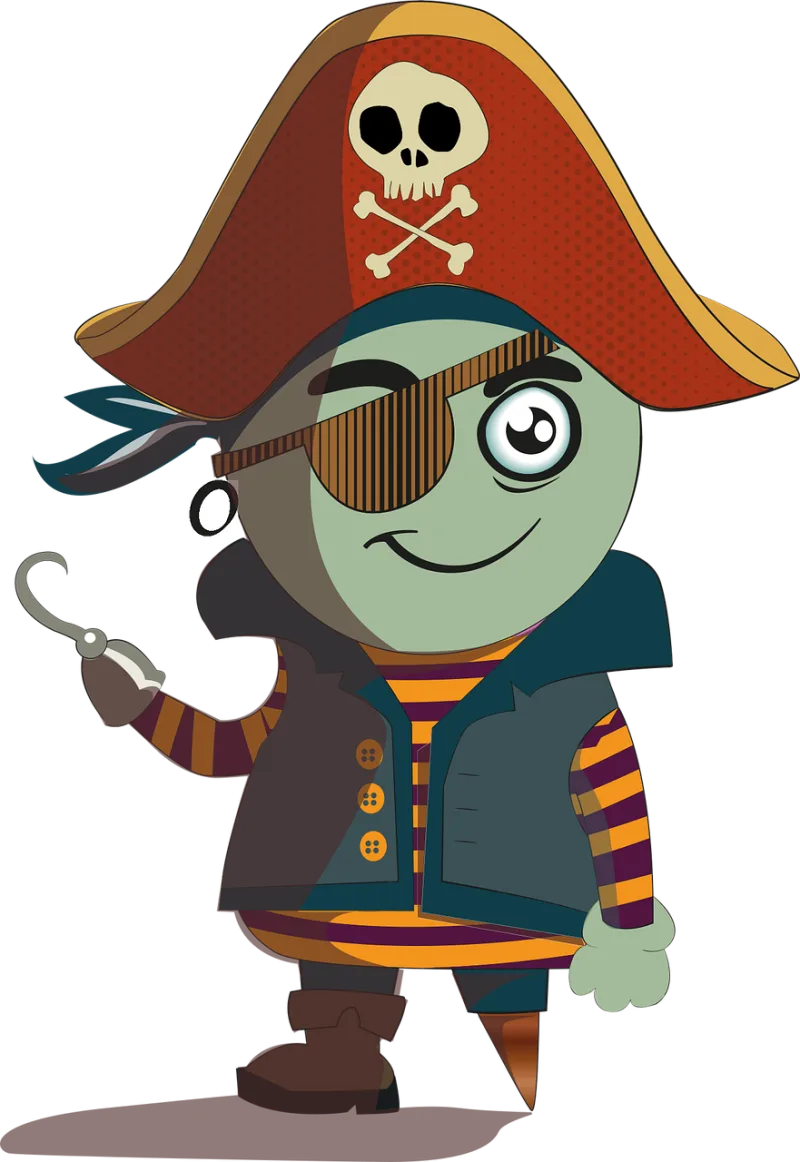 Pirate Patch Hat Stickdatei – Kinder