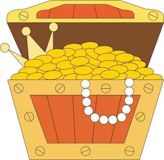 Treasure Treasure chest Icon Stickdatei
