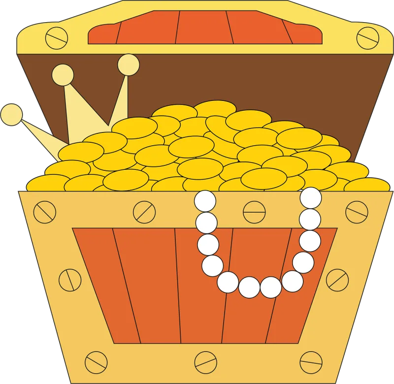 Treasure Treasure chest Icon Stickdatei – Kinder