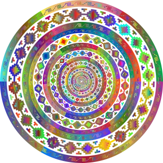 Mandala Inca Decorative Stickdatei