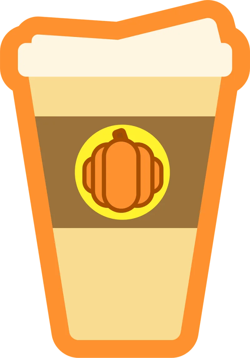 Pumpkin Spice Latte Stickdatei – Essen & Trinken