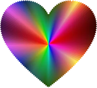 Heart Colorful heart Nature Stickdatei