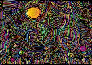 Background Abstract Psychedelic Stickdatei