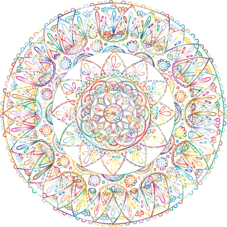 Mandala Ornamental Colorful Stickdatei – Kinder