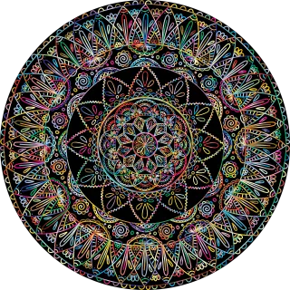 Mandala Ornamental Colorful Stickdatei – Kinder