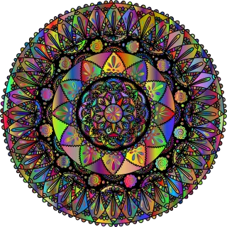 Mandala Ornamental Colorful Stickdatei