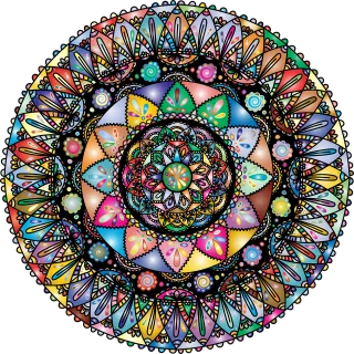 Mandala Nature Ornamental Stickdatei