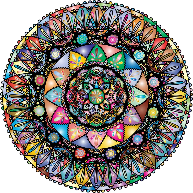 Mandala Nature Ornamental Stickdatei – Kinder