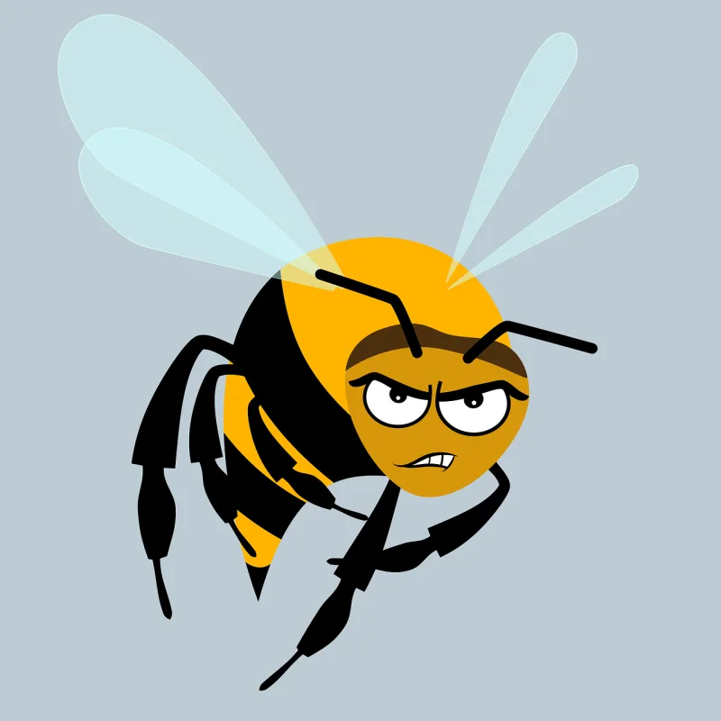 Bee Angry Insect Stickdatei – Tiere