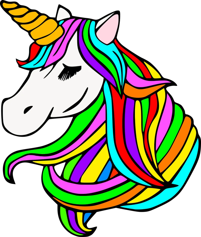 Unicorn Horses Icon Stickdatei – Tiere