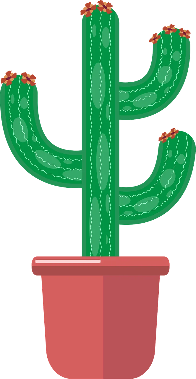 Cactus Plant Pot Stickdatei – Natur