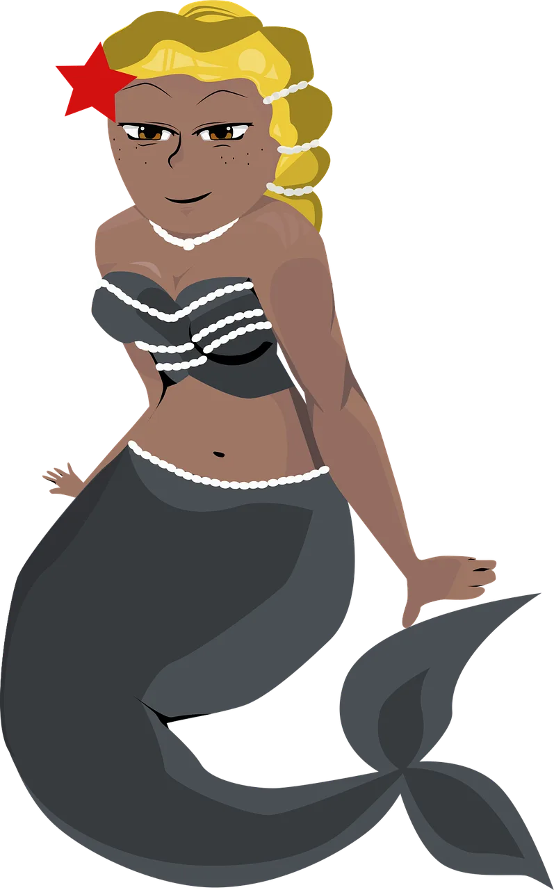 Mermaid Siren Nature Stickdatei – Kinder