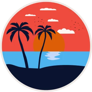 Icon Summer Beach Stickdatei