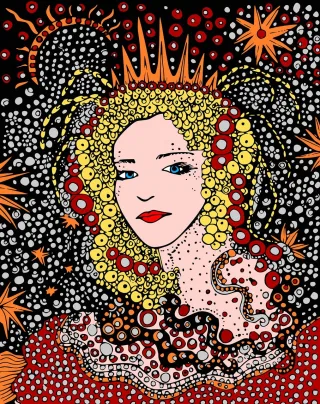 Woman Girl Queen Stickdatei