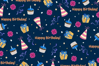 Party hat Birthday cake Gifts Stickdatei