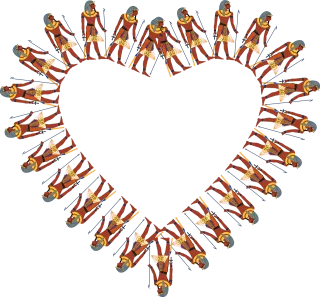 Heart Egyptian Frame Stickdatei – Herzen & Liebe