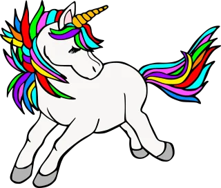 Unicorn Horses Icon Stickdatei