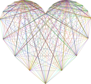 Heart Geometric Nature Stickdatei – Herzen & Liebe
