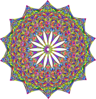 Mandala Ornamental Geometric Stickdatei – Kinder