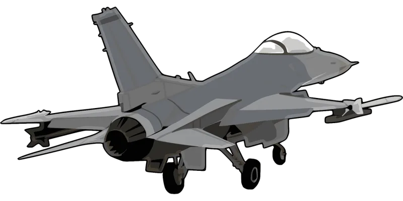 Aircraft Plane Jet fighter Stickdatei – Kinder