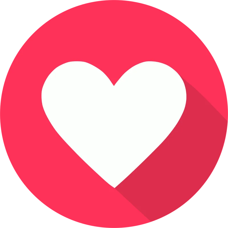 Heart Button Like Stickdatei – Herzen & Liebe