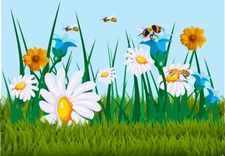 Pollination Flowers Flower wallpaper Stickdatei – Tiere