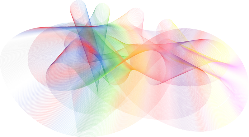 Waves Abstract Rainbow Stickdatei – Kinder