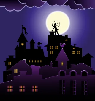 House Castle Haunted Stickdatei