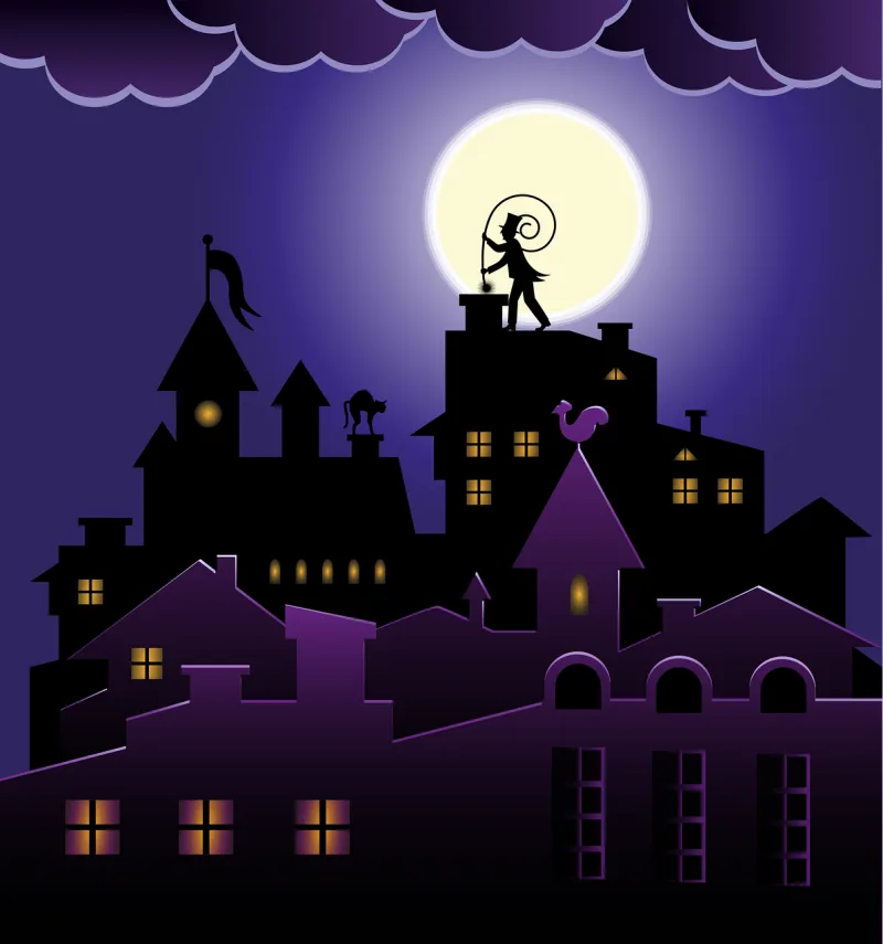 House Castle Haunted Stickdatei – Kinder