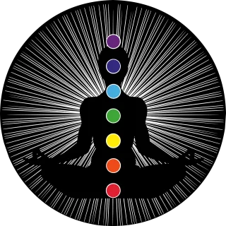 Chakra Meditation Aura Stickdatei – Blumen