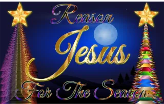 Jesus Christmas Trees Stickdatei
