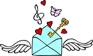 Envelope Letter Wings Stickdatei