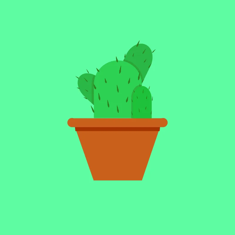 Cactus Pot Plant Stickdatei – Natur