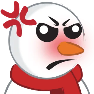 Snowman Avatar Angry Stickdatei – Weihnachten