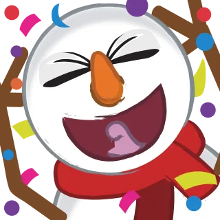 Snowman Nature Character Stickdatei