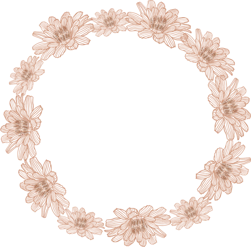 Flower Crown Wreath Stickdatei – Blumen