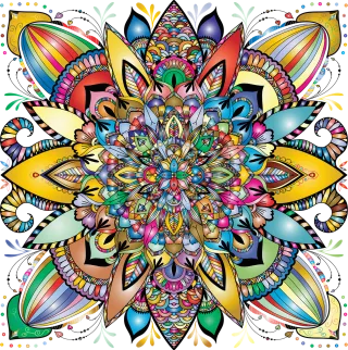 Mandala Geometric Ornamental Stickdatei