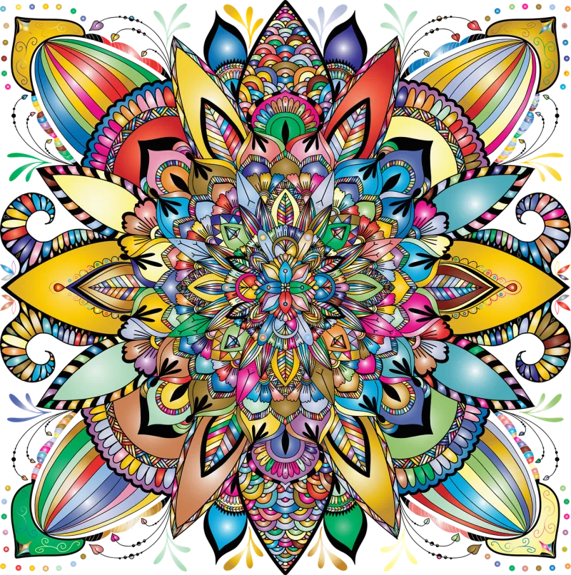 Mandala Geometric Ornamental Stickdatei – Kinder