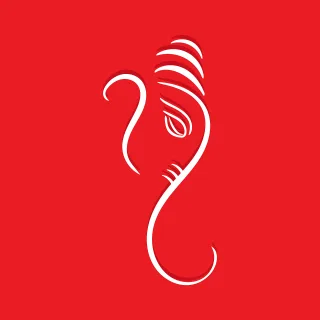 Ganesha God Line art Stickdatei